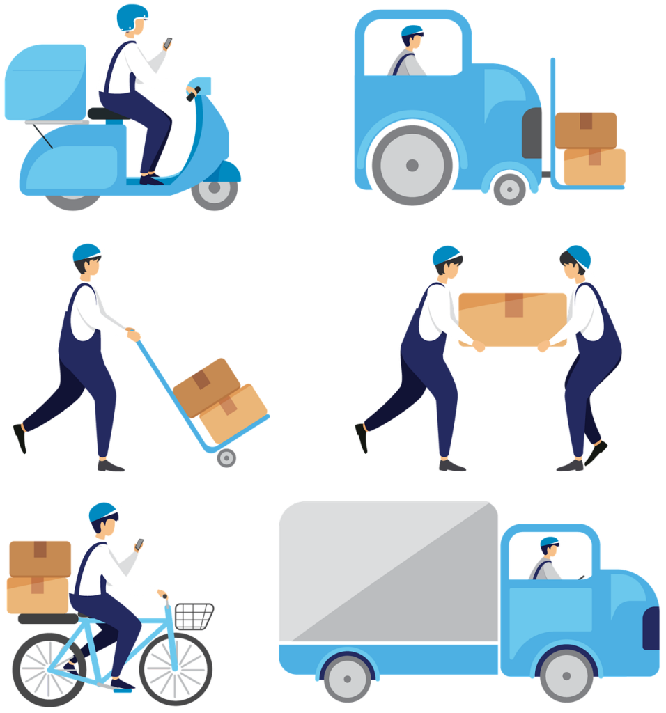 people, driver, delivery